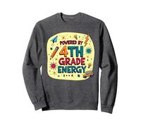 Alimenté par Le 4e année Energy School Spirit, 4e année Sweatshirt, Unisexe pour Adultes, Chiné Foncé, XXL