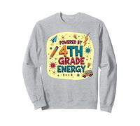 Alimenté par Le 4e année Energy School Spirit, 4e année Sweatshirt, Unisexe pour Adultes, Gris Chiné, XL