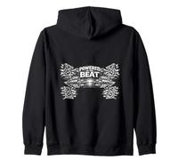 Alimenté par Le Beat Train Hard Lift Heavy Gym Music Fitness Sweat à Capuche