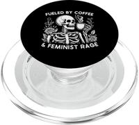 Alimenté par Le café et la Rage féministe des Amateurs de café PopSockets PopGrip pour MagSafe