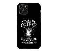 Alimenté par Le café et l'activité paranormale - Fantôme Amusant d'halloween Coque pour iPhone 11 Pro