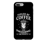 Alimenté par Le café et l'activité paranormale - Fantôme Amusant d'halloween Coque pour iPhone 7 Plus/8 Plus