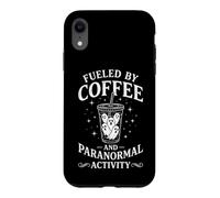 Alimenté par Le café et l'activité paranormale - Fantôme Amusant d'halloween Coque pour iPhone XR