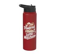 Alimenté par le café Latte Macchiato Energy Boost Stainless Steel Insulated Water Bottle