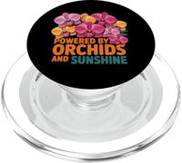 Alimenté par l'énergie Positive des Fleurs d'orchidée et de Soleil PopSockets PopGrip pour MagSafe