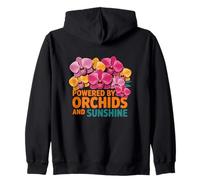 Alimenté par l'énergie Positive des Fleurs d'orchidée et de Soleil Sweat à Capuche