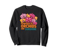 Alimenté par l'énergie Positive des Fleurs d'orchidée et de Soleil Sweatshirt