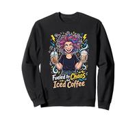 Alimenté par Les Amateurs d'humour du Chaos et du café glacé Sweatshirt
