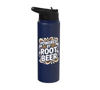 Alimenté par l'humour des amateurs de bière racine Stainless Steel Insulated Water Bottle