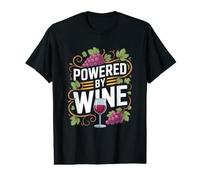 Alimenté par l'humour des Amateurs de vin T-Shirt Graphique avec Valeur