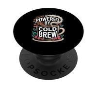Alimenté par l'humour du café infusé à Froid PopSockets PopGrip Adhésif