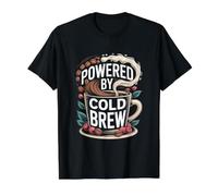 Alimenté par l'humour du café infusé à Froid T-Shirt Graphique avec Valeur