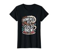 Alimenté par l'humour du café infusé à Froid T-Shirt Graphique avec Valeur