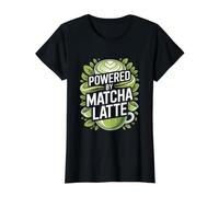 Alimenté par Matcha Latte Green Vibes T-Shirt Graphique avec Valeur