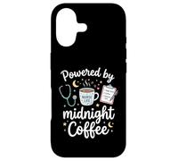 Alimenté par Midnight Coffee Night Shift Nurse RN Coque pour iPhone 17