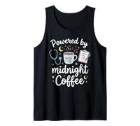 Alimenté par Midnight Coffee Night Shift Nurse RN Débardeur