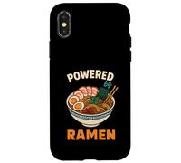 Alimenté par Ramen Funny Japanese Food Lover Coque pour iPhone X/XS