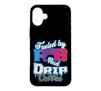 Alimenté par RNB et Drip Coffee Coque pour iPhone 16 Plus