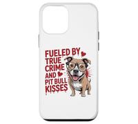 Alimenté par True Crime et Pit Bull Kisses Funny Pittie Coque pour iPhone 12 Mini