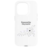 Alimenté par un amateur de chimie scientifique et de molécule d'hormone d'ocytocine Coque pour iPhone 15 Pro