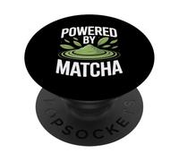 Alimenté par Un Amateur de thé Vert Matcha PopSockets PopGrip Adhésif