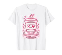 Alimenté par Un Design Espresso et positivité T-Shirt