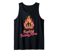 Alimenter Les Feux de Famille avec Un feu de Camp Design Familial Débardeur