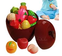 Aliments à découper factices | Légumes Factices pour Jeu d'Interaction Parent-Enfant | Accessoires de Cuisine pour - Cadeau d'anniversaire pour de 3 Ans et Plus, Fille garçon fêtes
