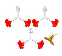 Aliments À Porte De Fleurs Oesophage - Alimentations De Plein Air | Alimentations Suspendues Preuve De Fuite De 3 Pack | Fournitures D'oiseaux Sauvages Résistantes Au Splash Pour Jardin ,
