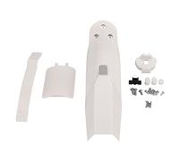Aliments arrière de scooter électrique, protège-boue arrière du scooter PC avec plaque d'immatriculation/porte-lampe Pince/fil de presse pour M365 / 1S / Pro (Blanc)