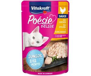 Aliments humides pour Chat VITAKRAFT Cat VISTAKRAFT Cat 85G SASZ POIE Junior Poulet Deli SOS / 23
