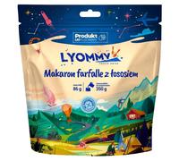 Aliments lyophilisés Pâtes farfalle au saumon 86 g/500 kcal Lyommy