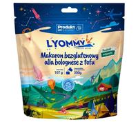 Aliments lyophilisés Pâtes sans gluten à la bolognaise au tofu 107 g/399 kcal Lyommy