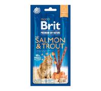 Aliments secs pour Chats VAFO PRAHA s.r.o. Brit Premium Cat Kabanosy Saumon & Trout 3 x 5 g/35
