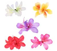 ALIMITOPIA Lot de 5 pinces à cheveux en forme de fleur de style bohème hawaïen, azalée artificielle, pince à cheveux en forme d'alligator (11,9 cm, 5 pièces)
