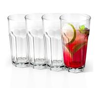 ALIMOTA Lot de 4 gobelets en plastique réutilisables,405ml - Riutilizzabili, Lavabili in Lavastoviglie, Bordo Rinforzato - Ideali per Cocktail, Bibite, Acqua e Bevande Fredde