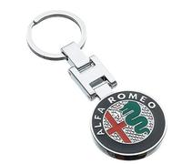 ALIMRVO Porte-clés Voiture pour Alfa Romeo 8C Spider 2008-2010 Roadster, Porte-clés personnalisé Hommes et Femmes Cadeau Anniversaire clés de Voiture Accessoires,Green