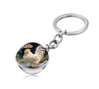 ALIMRVO Porte-clés Voiture pourCitroen C4 Cactus 2014-2020, Porte-clés personnalisé Hommes et Femmes Cadeau Anniversaire clés de Voiture Accessoires,B