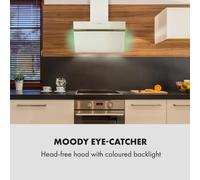 Alina 60 Hotte aspirante 60cm 600 m³/h classe A design verre blanc A