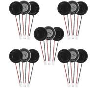 Alinan Lot de 15 mini haut-parleurs ronds à aimant interne 1 W 8 Ohm 28 mm Compatibilité MP3 MP4 et longueur de câble 60 mm