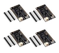 Alinan Lot de 4 cartes de développement ESP32 Lite V1.0.0 Micro USB WiFi Bluetooth 4 Mo Flash 500 mA CH340 CH340G Connecteur de batterie au lithium ESP32 pour Arduino