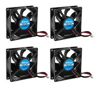 Alinan Lot de 4 ventilateurs 8025 24 V 80 x 80 x 25 mm à 2 broches sans balais CC pour imprimante 3D