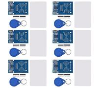 Alinan Lot de 6 modules de capteur de carte RFID MFRC522 RF IC avec carte vierge S50 et porte-clés