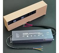 Alinana Transformateur 220v 24v 200W, Transformateur LED Étanche IP67, Alimentation 24V Convient aux Bande LED, Panneaux d'Affichage, 8,5A