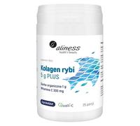 Aliness Collagène de poisson 5 g PLUS OptiMSM Soufre, Vitamine C - 25 portions