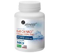 Aliness Huile de krill NKO Oméga 3 1000 mg FORTE avec astaxanthine - 60 gélules
