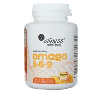 Aliness - Omega 3-6-9-270/225/50 mg - Fonctionnement correct du cœur et du cerveau - Complément alimentaire - 1 capsule, deux fois par jour - 90 gélules