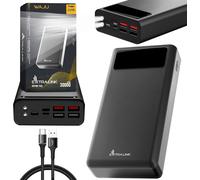 Alink Epb-078 Powerbank 10000 Mah 5v, Power Bank, Batterie Lithium-Polymère, Batterie Externe De Téléphone Portable, Taille Compacte, Batterie Externe Usb C, Micro-Usb, Noir