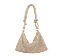 ALINUOYQ Sac à bandoulière incrusté de diamant Femmes 10,2x6.3 pouces Sac d'embrayage de soirée Exquise Design Crystal Sac à bandoulière détachable pour les vacances de de