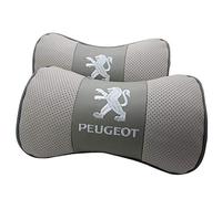 ALINZO 2pcs Oreiller Cou D'appui-tête Siège de Voiture, Coussin Cou Confort Doux Mémoire, Oreillers Voyage e Repos Cou, Accessoires de Décoration, pour Peugeot 2008 3008 308 408 508,Grey